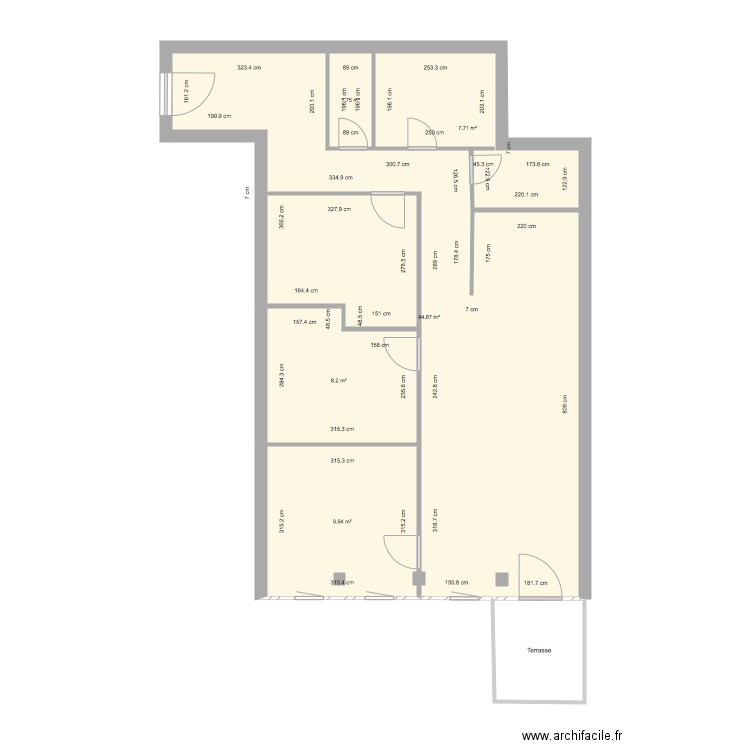 PLAN VIDE A 605. Plan de 0 pièce et 0 m2