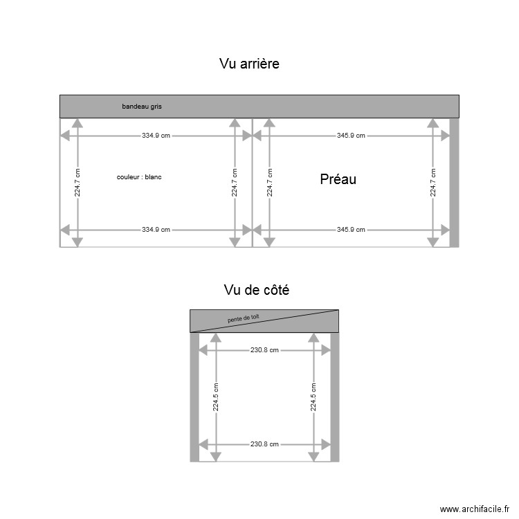 abris vélo. Plan de 0 pièce et 0 m2