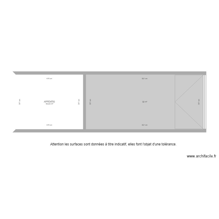 BI 2905 DEPENDANCE ET APPENTIS. Plan de 0 pièce et 0 m2