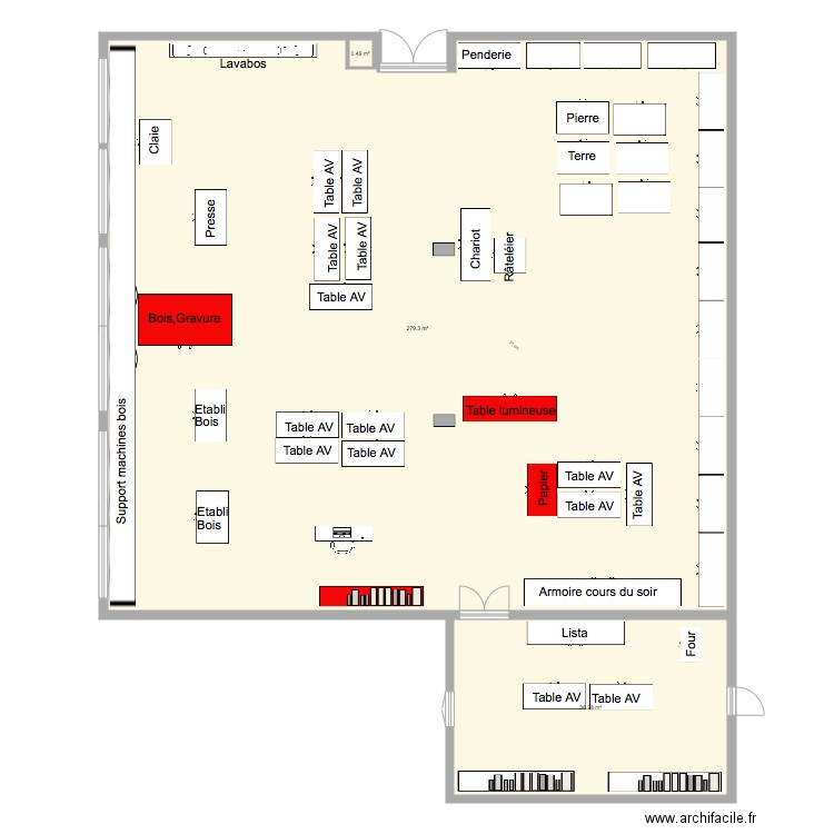 atelier 2 échelle 11. Plan de 0 pièce et 0 m2