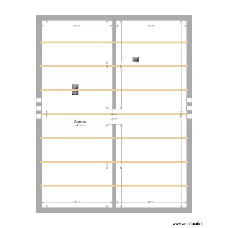 Andriam  EDL &eacute;tage. Plan de 