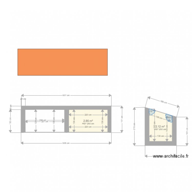 abri bois. Plan de 0 pièce et 0 m2