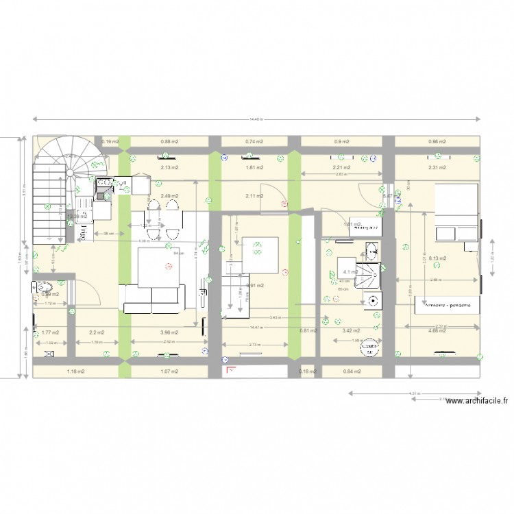 APT14. Plan de 0 pièce et 0 m2