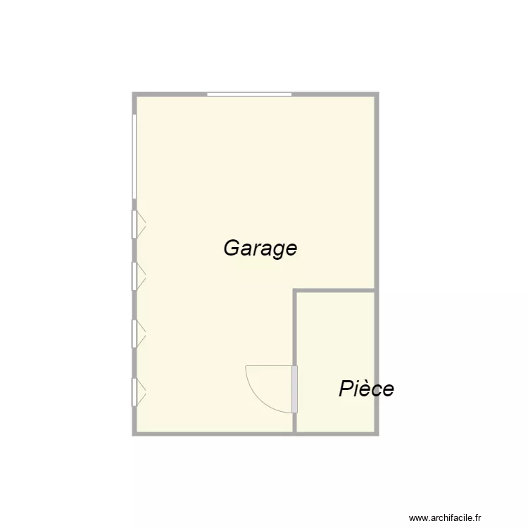 Croquis GARAGE bonnet. Plan de 