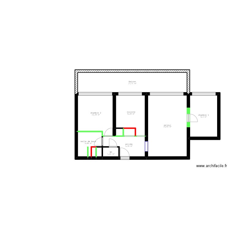 Project MEDLEY PLAN de construction. Plan de 12 pièces et 78 m2