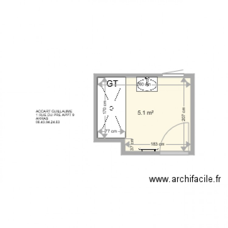 ACCART GUILLAUME . Plan de 0 pièce et 0 m2