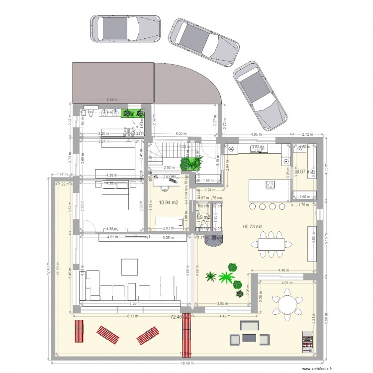 projet 2 Etage. Plan de 0 pièce et 0 m2