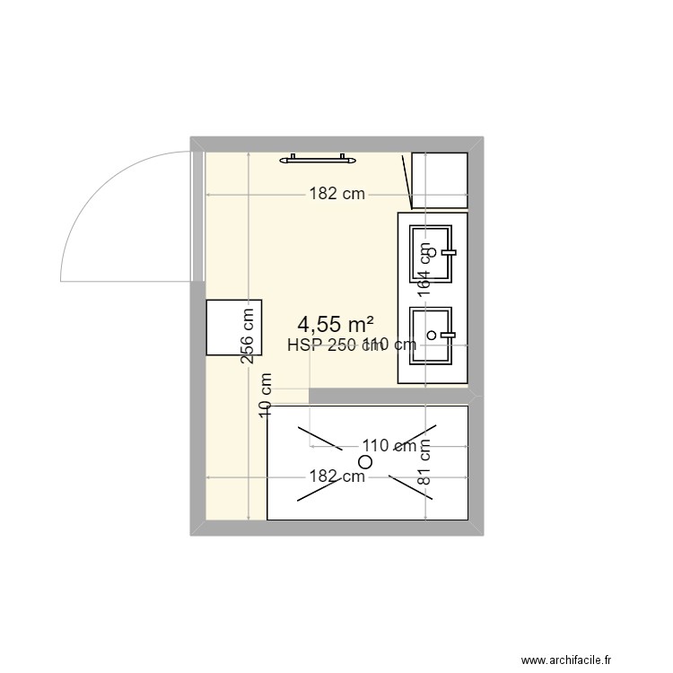 salle de bain. Plan de 0 pièce et 0 m2