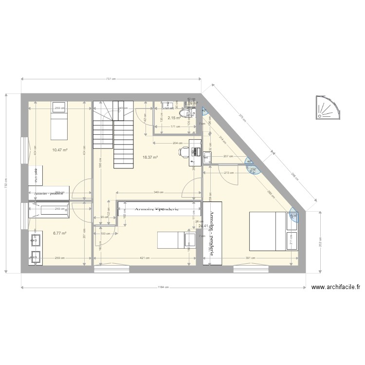 ETAGE 1 opt 41. Plan de 0 pièce et 0 m2