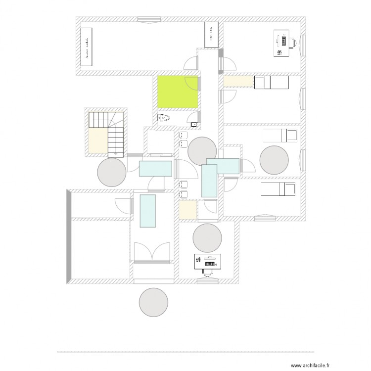 RAVISY circulations. Plan de 0 pièce et 0 m2