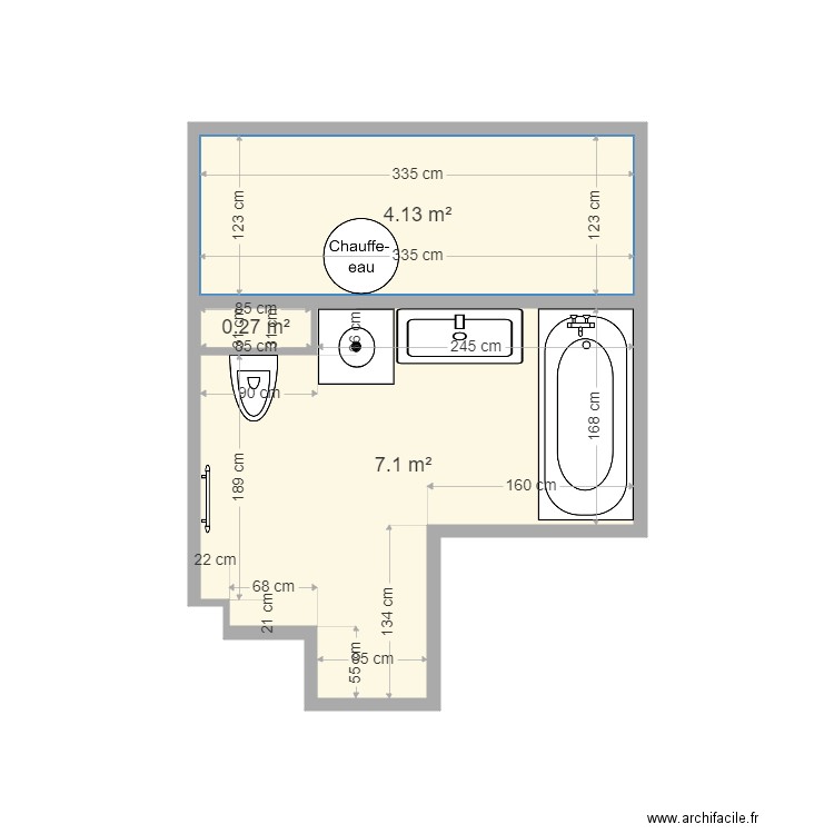 chevallier lise. Plan de 3 pièces et 11 m2