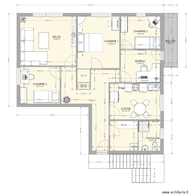 Nanchen Appartement V210515. Plan de 0 pièce et 0 m2