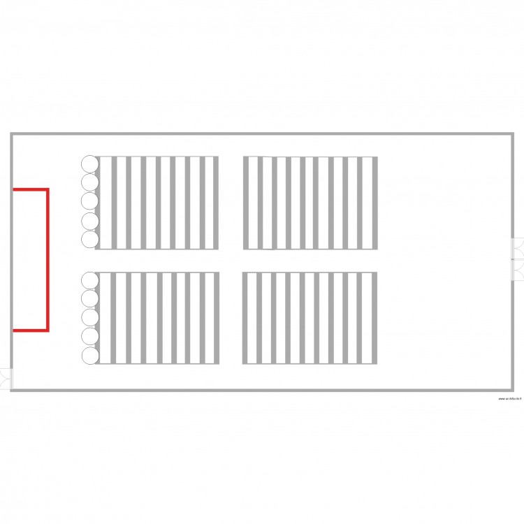 HALLE BESSAN. Plan de 0 pièce et 0 m2