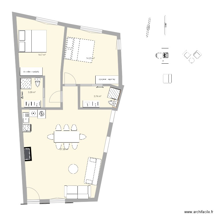 Saint Paul 8. Plan de 0 pièce et 0 m2