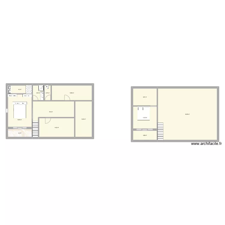 Etage St Romain. Plan de Etage St Romain. Plan de