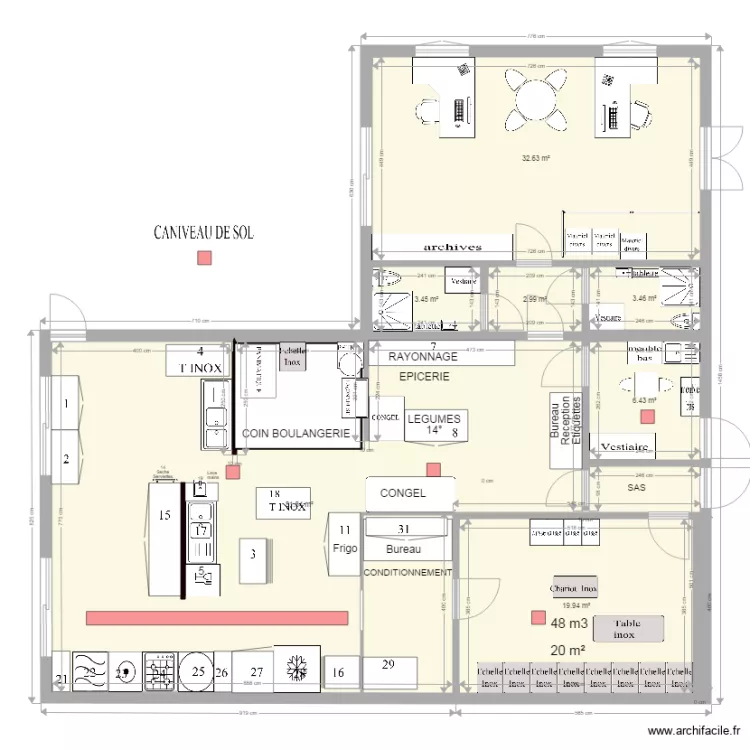 CUISINE RAD V5. Plan de 