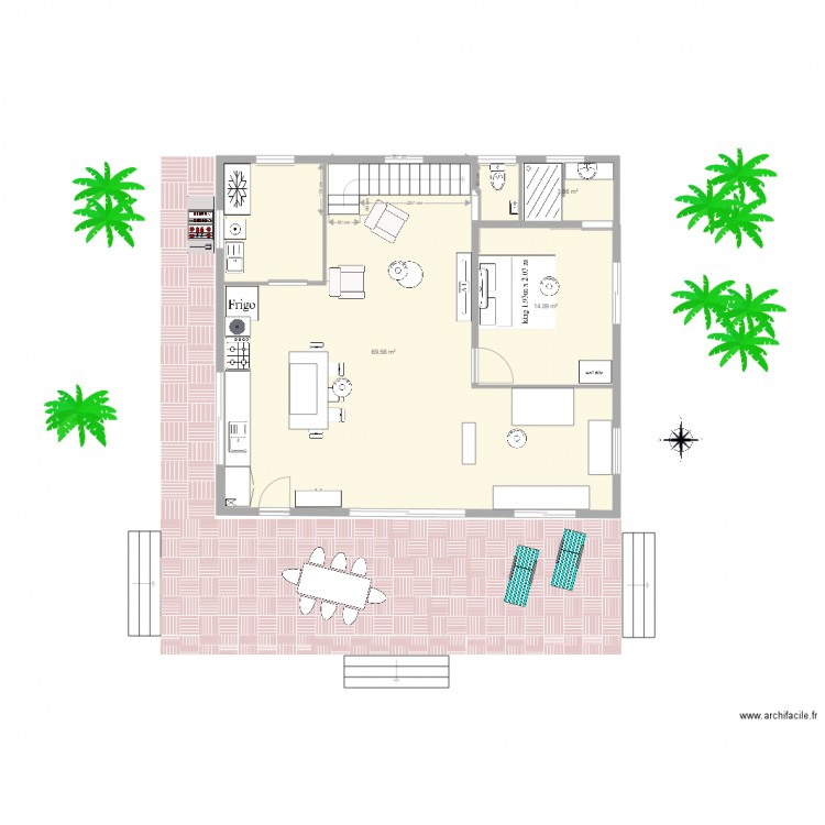 maison. Plan de 0 pièce et 0 m2