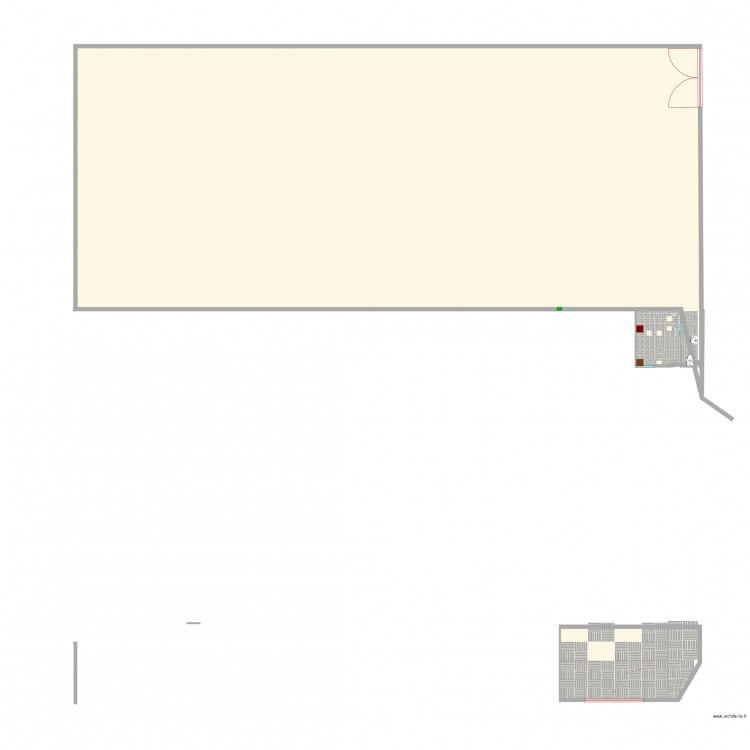 mwamba rdc2. Plan de 6 pièces et 610 m2