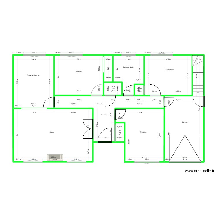 Maison Néris. Plan de 0 pièce et 0 m2