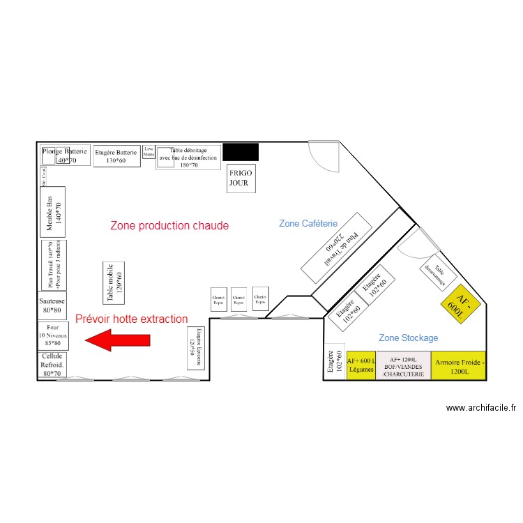 Emeraudes Zone production v2. Plan de 0 pièce et 0 m2