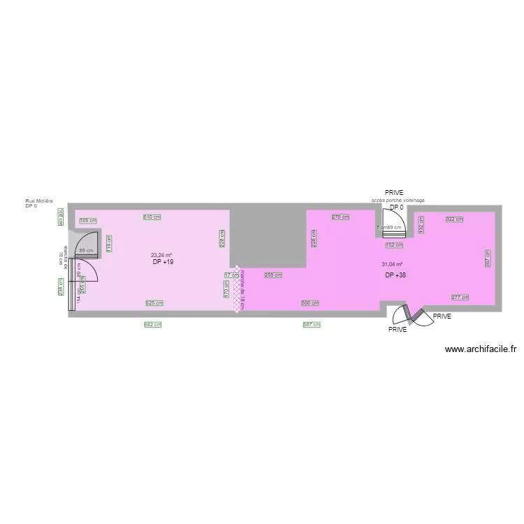DIDI MODE AVANT TRAVAUX. Plan de DIDI MODE AVANT TRAVAUX. Plan de