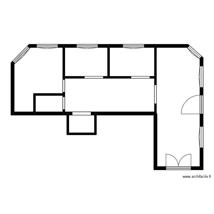 PAGE. Plan de 7 pièces et 90 m2