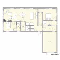 projet maison toit plat RDC