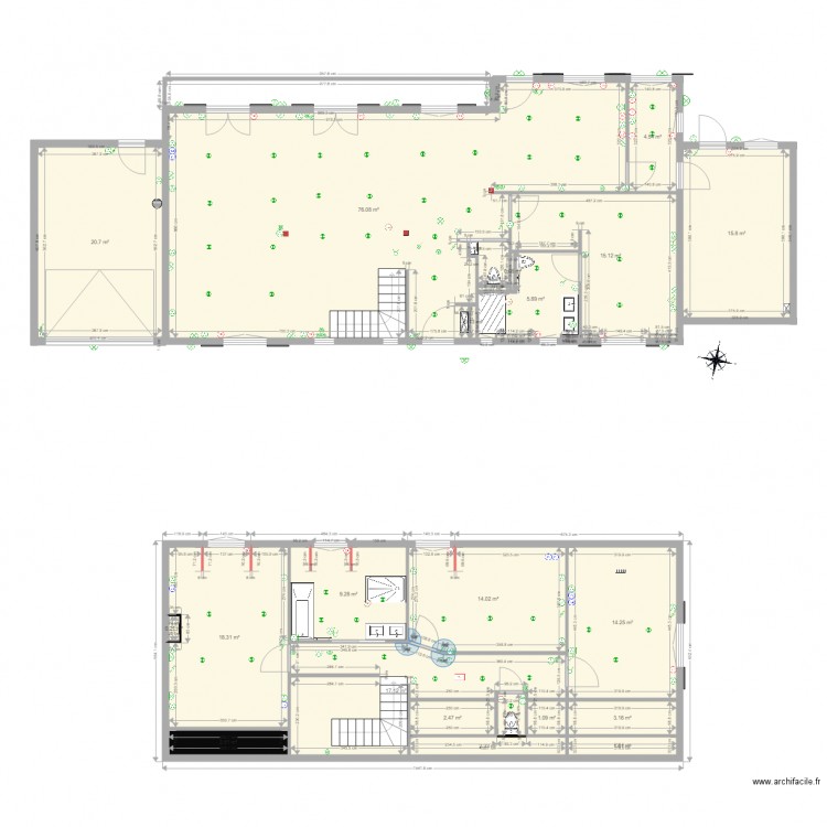 Brefordes wc 2. Plan de 0 pièce et 0 m2