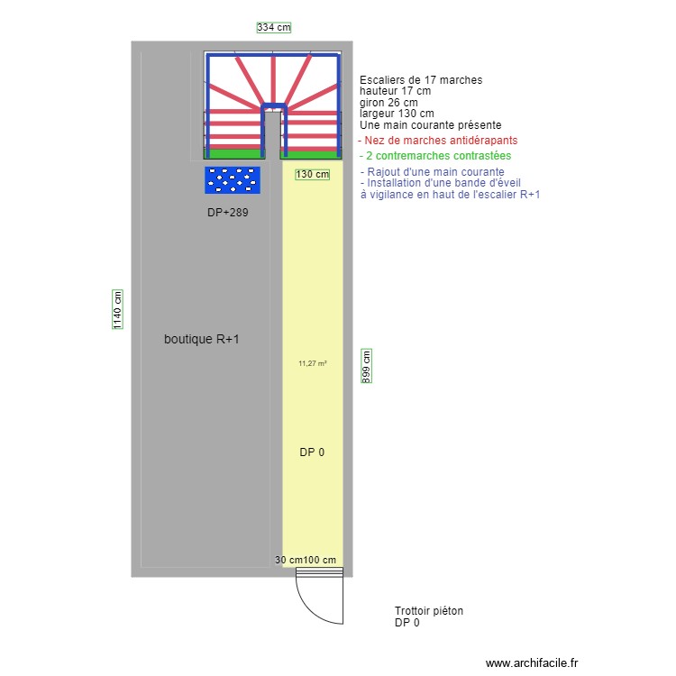 BEAUTY QUEENS PARIS RDC APRES TRAVAUX. Plan de 0 pièce et 0 m2