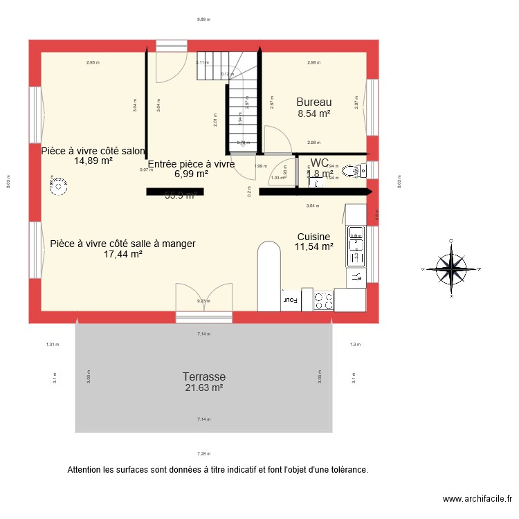 BI 1649 niveau 1. Plan de 0 pièce et 0 m2