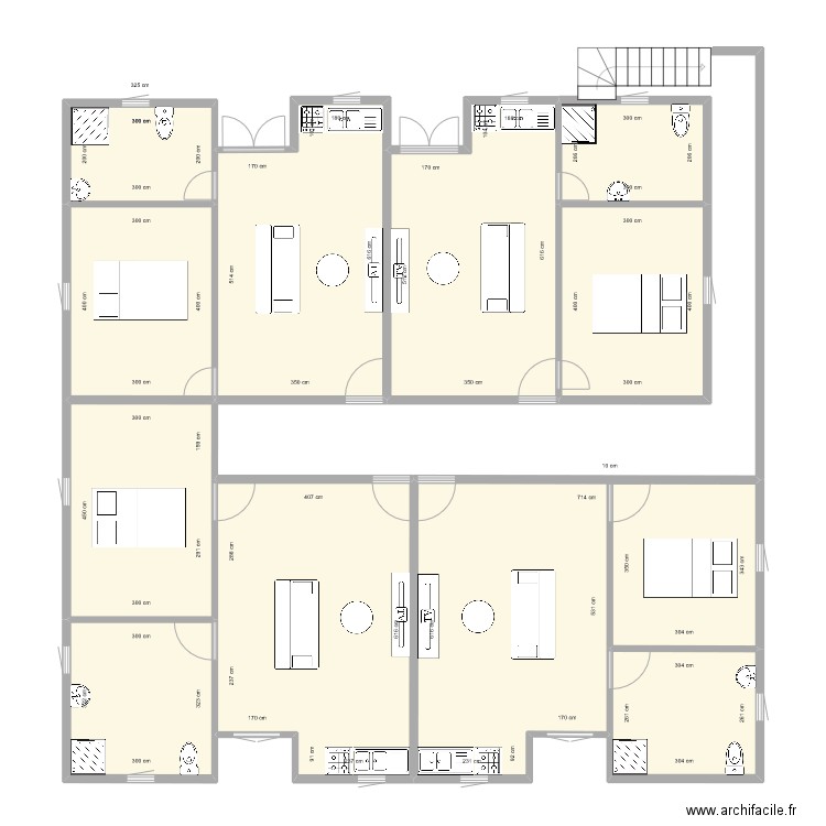 Studio BRK 976 Officiel 2. Plan de 11 pièces et 164 m2