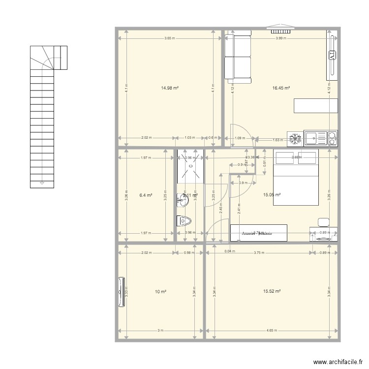 APPART HAJ. Plan de 0 pièce et 0 m2