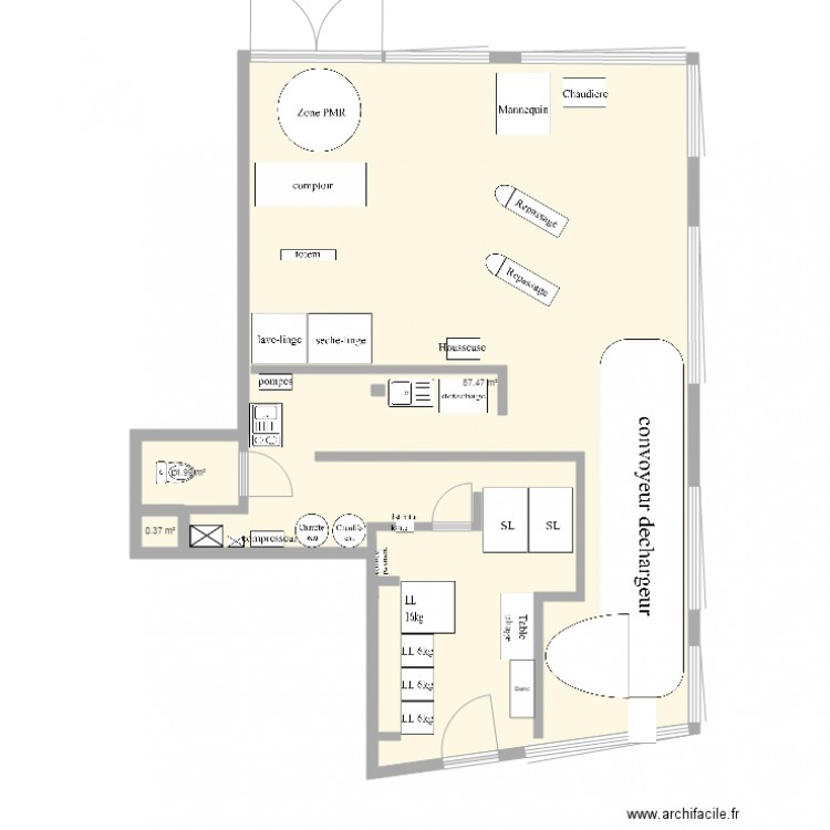 Chantilly. Plan de 0 pièce et 0 m2