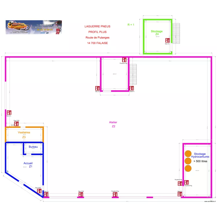 PROFIL PLUS FALAISE. Plan de 