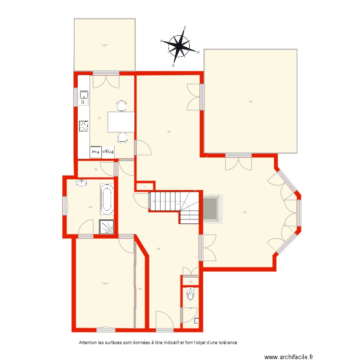 BI 3351 rdc non côté. Plan de 0 pièce et 0 m2