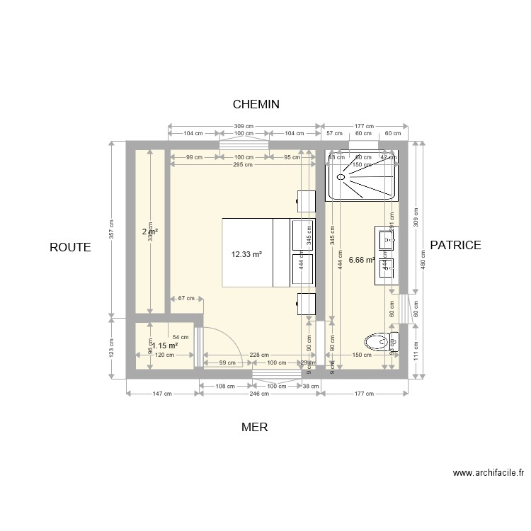 étage 2. Plan de 0 pièce et 0 m2