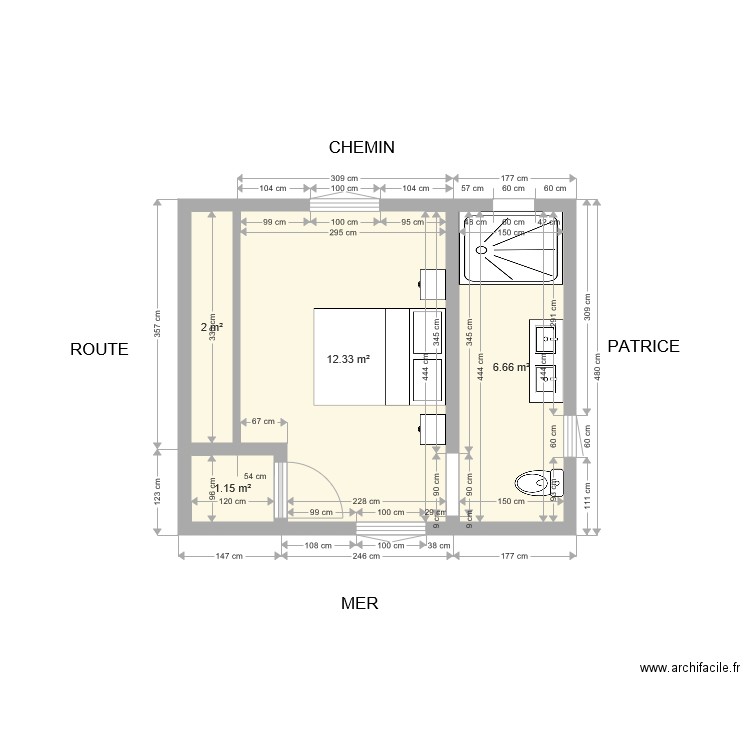 étage 2. Plan de 0 pièce et 0 m2