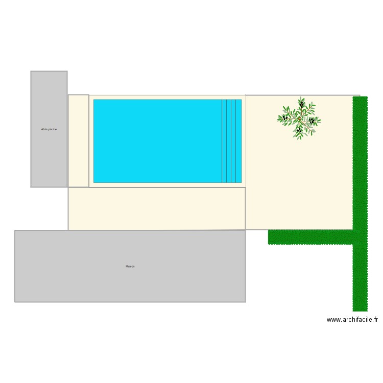 Piscine apres. Plan de 0 pièce et 0 m2