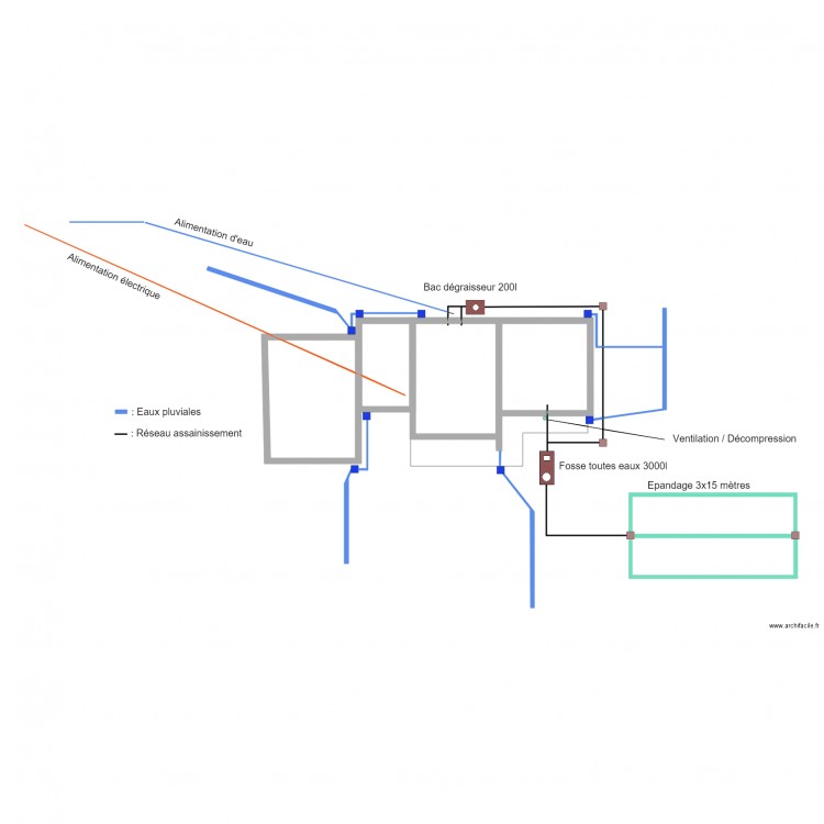 Réseau Rigalleau. Plan de 0 pièce et 0 m2