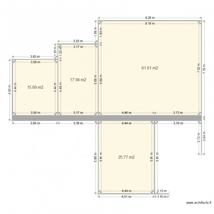 brug bid. Plan de 0 pièce et 0 m2