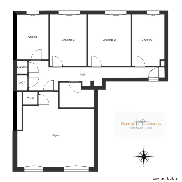 Chaussée de Jette. Plan de 0 pièce et 0 m2