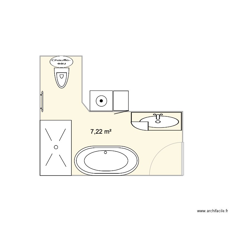 SDB 4. Plan de 0 pièce et 0 m2