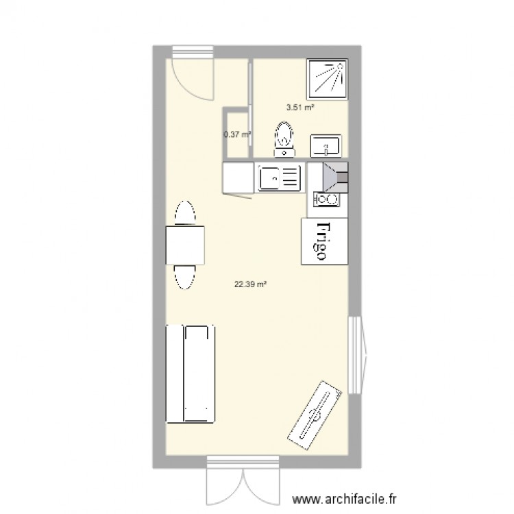 STUDIO GUINGUETTE. Plan de 0 pièce et 0 m2