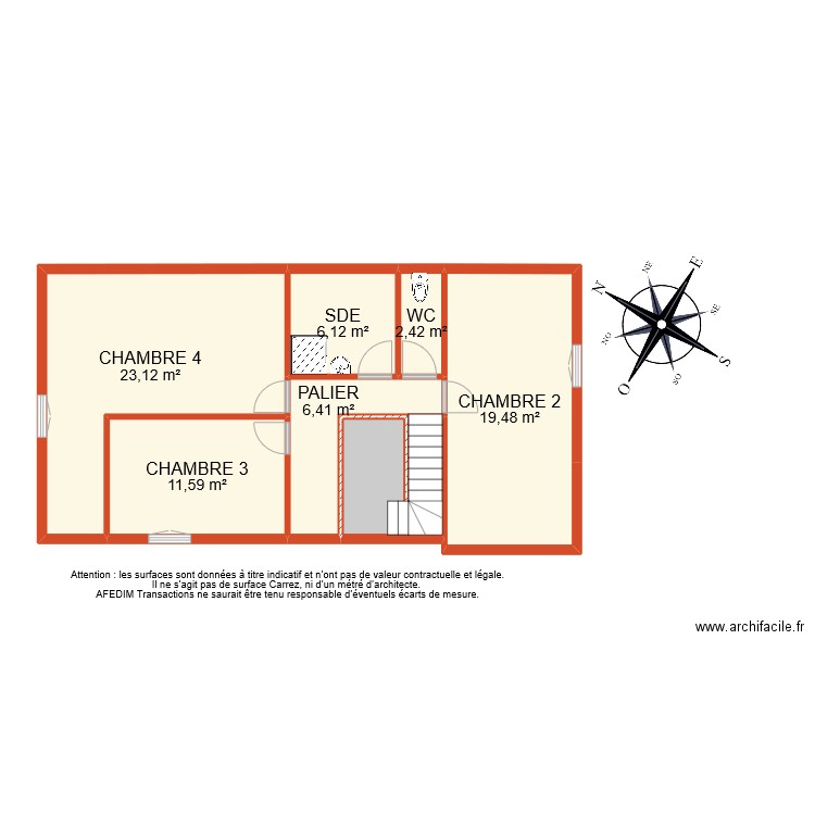 BI 10799 COMBLES . Plan de 7 pièces et 75 m2