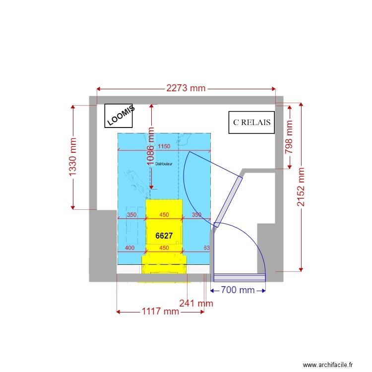 PLAN DE MASSE PROJET S 27 ST JUST . Plan de 1 pièce et 1 m2