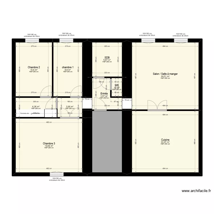 SCI ORIN existant. Plan de SCI ORIN existant. Plan de