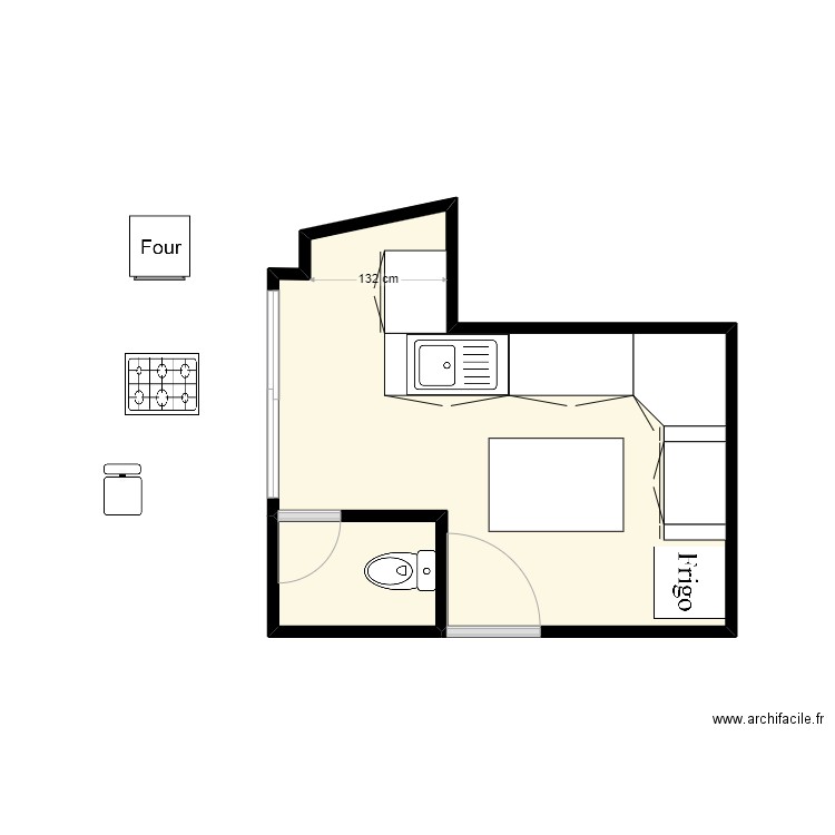 cuisine. Plan de 0 pièce et 0 m2