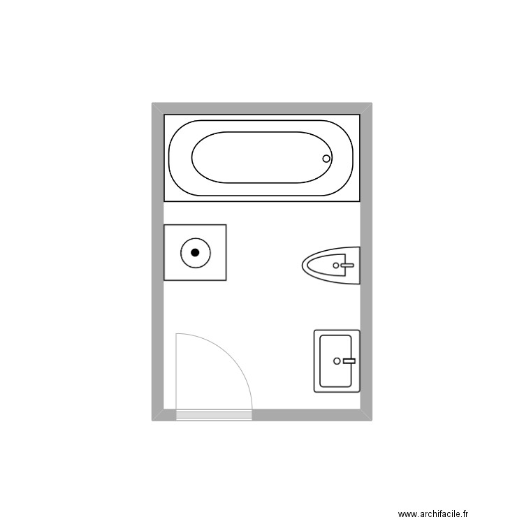 Mayon SDB existant. Plan de 0 pièce et 0 m2