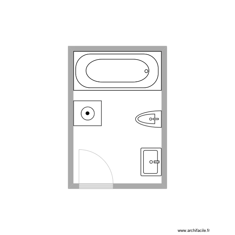 Mayon SDB existant. Plan de Mayon SDB existant. Plan de