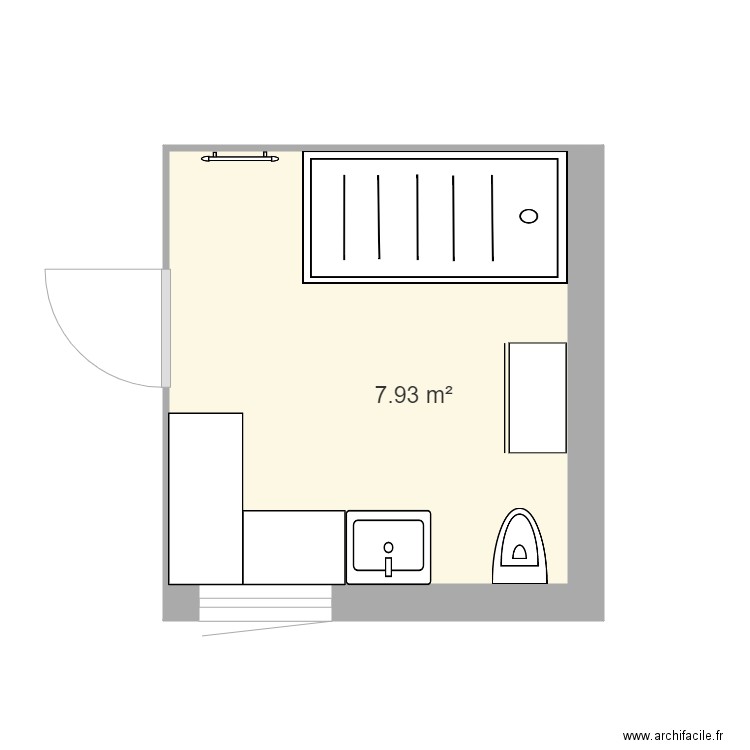 SALLE DE BAIN HAUT. Plan de 0 pièce et 0 m2